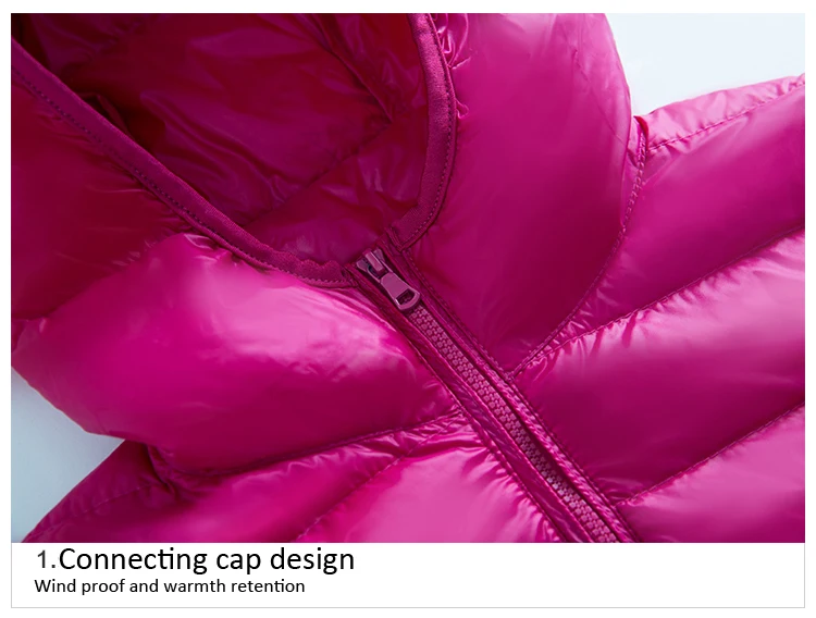 Для женщин Ультра Легкая зимняя куртка-пуховик зима Пуховики на гусином пуху
