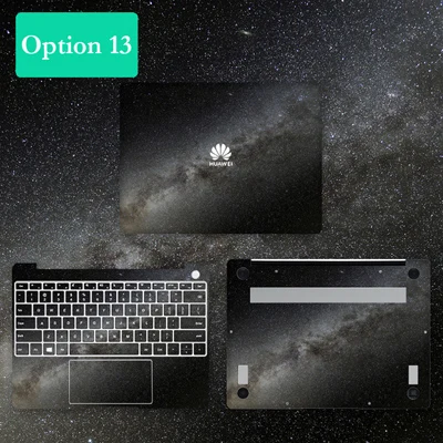 Наклейка из голубого мрамора для fundas huawei Matebook 13 дюймов против царапин/пыли ПВХ наклейка для ноутбука huawei Matebook 1" - Цвет: Option 13