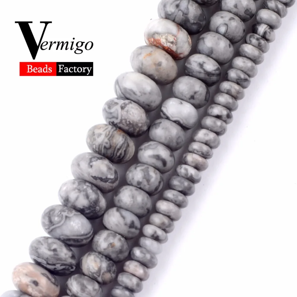 Оптовая карта Jaspers Rondelle Abacus бусины из натурального камня для изготовления