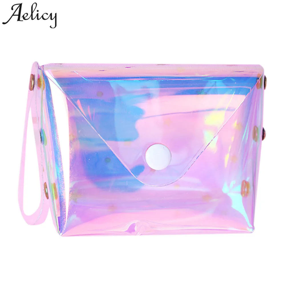 Женский кошелек для монет Aelicy модный прозрачный Кошелек 2019|Женские кошельки| |