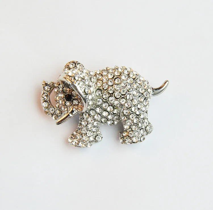 МЗЦ Богемский стиль прекрасная маленькая полностью кристальная брошь с слоном, брошь с животными с ринестонами для женщин и девочек, Индийские ювелирные изделия.