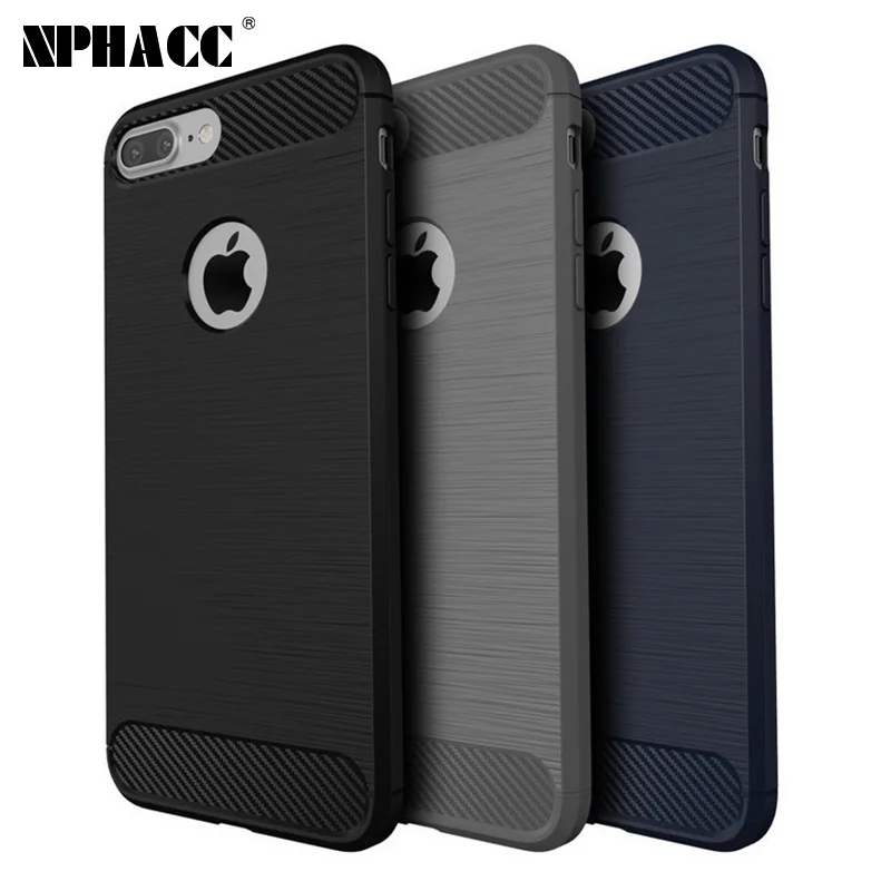 Противоударный Гибридный Heavy Duty Панцири чехол для iPhone 7 плюс Мягкий ТПУ