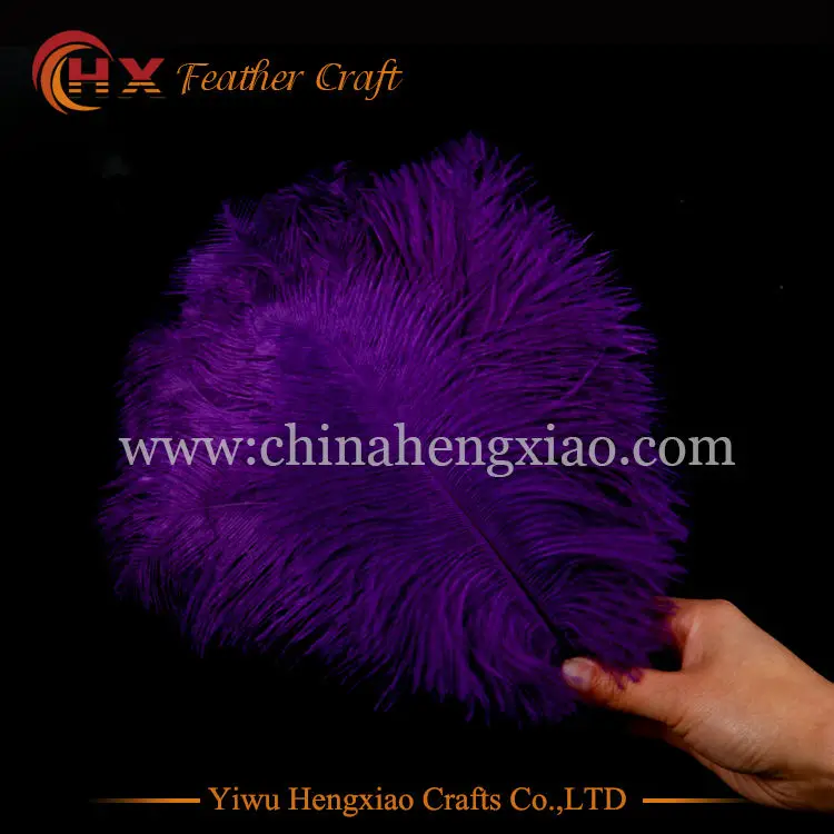 Оптовая продажа жесткий стержень 10 шт./лот натуральные фиолетовые страусиные