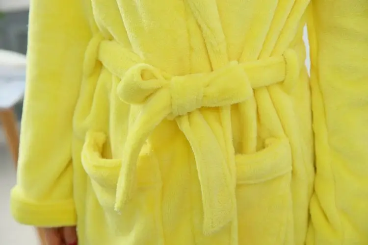 

New autumn winter long dressing gowns for women bathrobes flannel thickening ladies robes long sleeve warm home clothes