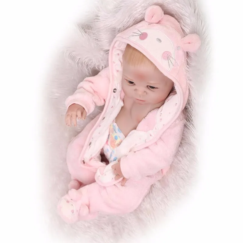 

silicone reborn dolls babies soft vinyl doll toy 55cm Newborn Lifelike waterproof girls doll toys for children Boneca