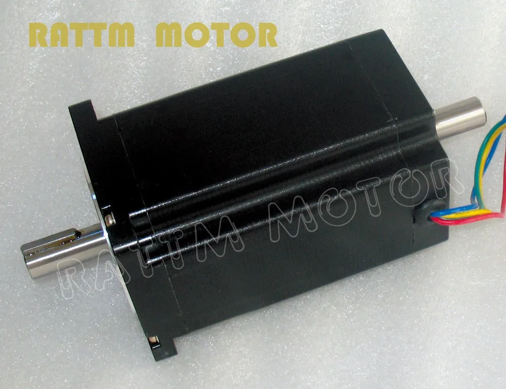 3 оси Nema34 116 мм двойной вал шагового двигателя 1230oz in 5A + Драйвер 6A/80V 256 Microstep 400W