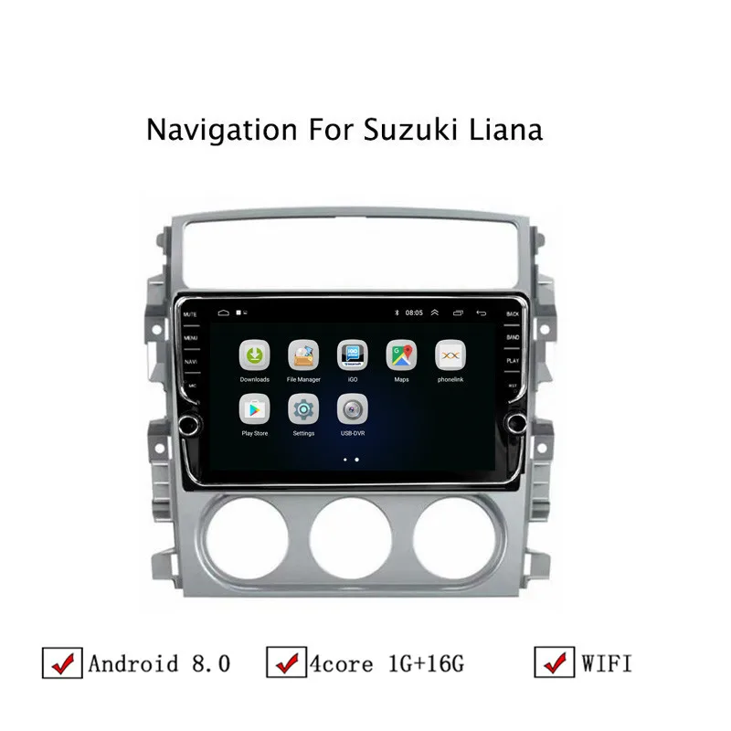 NAVITOPIA 9 дюймов автомобильный мультимедийный плеер Andriod 8 1 gps навигация для Suzuki Liana