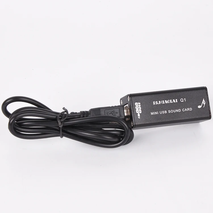 Q1 HiFi мини компьютер внешняя звуковая карта PCM2704 цифровой ПК USB DAC|Усилители для