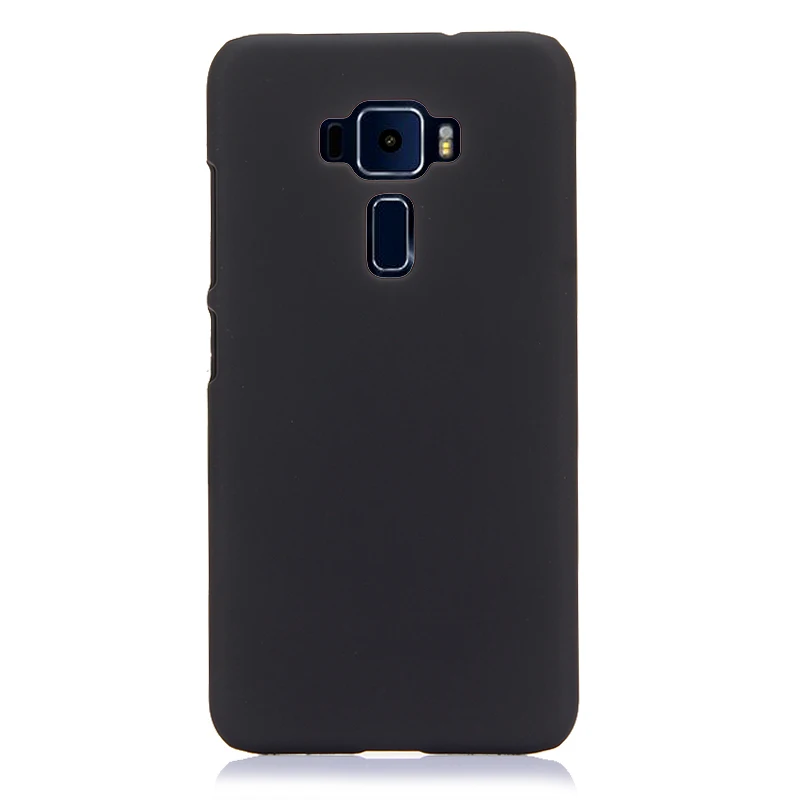 Жесткий чехол из поликарбоната для Asus Zenfone 3 ZE520KL, пластиковый прорезиненный защитный чехол для Asus Zenfone 3 ZE520KL ZE ZE520 520 520KL KL - Цвет: Black