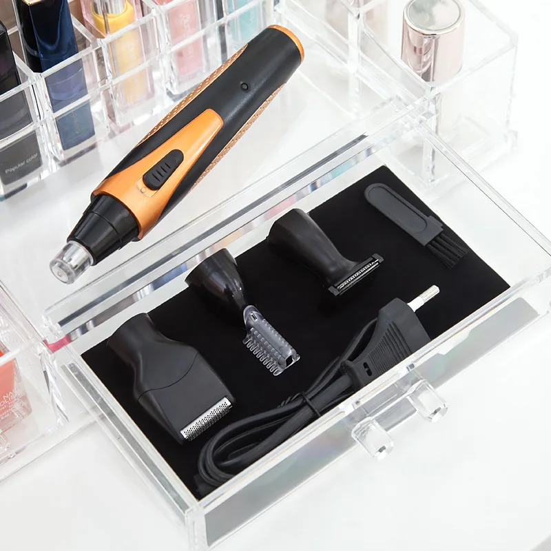 4 в 1 Водонепроницаемый машинка для стрижки волос носу Перезаряжаемые Триммеры