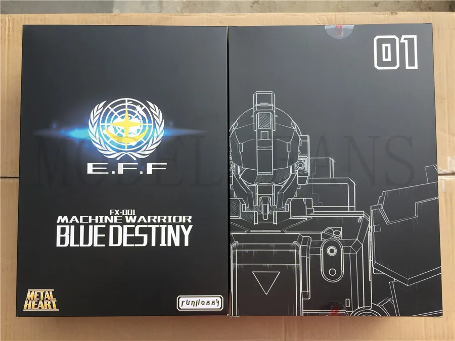 Фанаты моделей в наличии FUNHOBBY модель MB GUNDAM Blue Destiny Unit со светодиодсветильник кой и