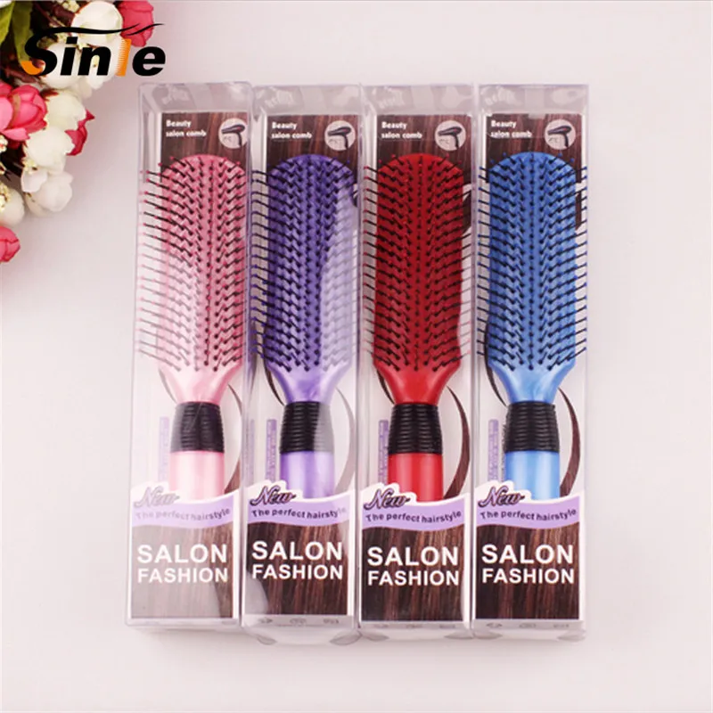 Модные Вьющиеся волосы расчесывает Магия Detangling ручка клубок душ волос Кисточки