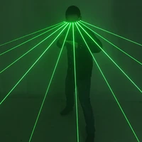 532nm green laser glasses for pub club dj shows with 10pcs green laser for led luminous costumes show