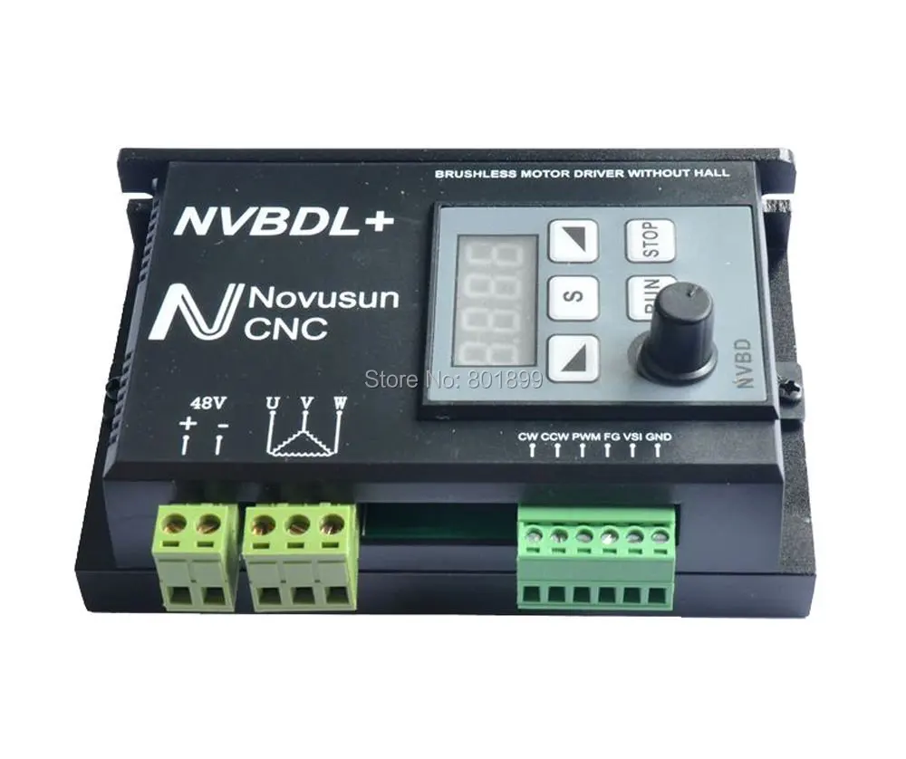 CNC 24-60 В 400 Вт dc безщеточный шпиндель водитель мотора комплект nvbdl + ЖК-панель нет
