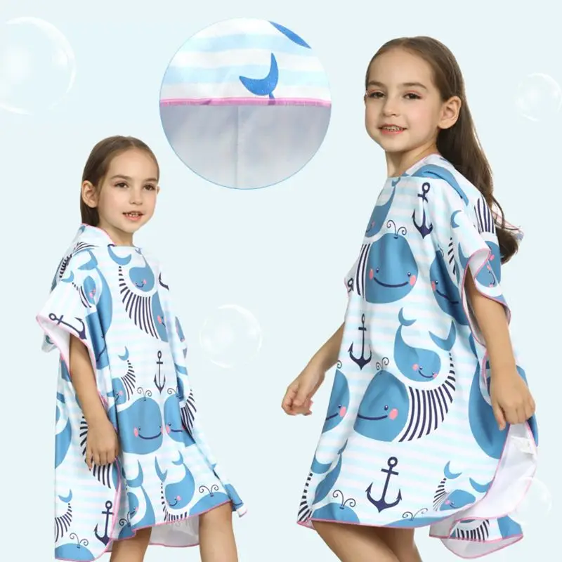 Пляжное полотенце с капюшоном для детей ясельного возраста 1 шт. милый пуловер