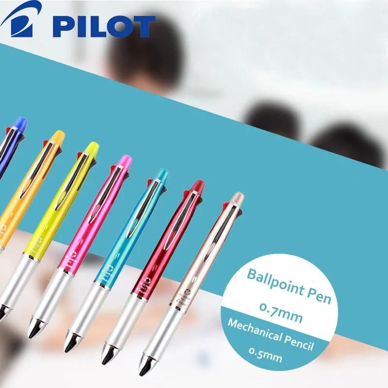 1 шт. Pilot Dr. Grip 4+ 1(4 шариковые ручки 0,7 мм черный, синий, зеленый, красный+ 1 механический карандаш 0,5 мм) BKHDF-1SR принадлежности для письма
