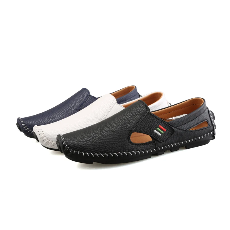 HEINRICH Luxury Brand Men Shoes Leather Loafers Outdoor Casual Fashion Krasovki Summer Moccasins Mens Moda Hombre 2018 | Обувь