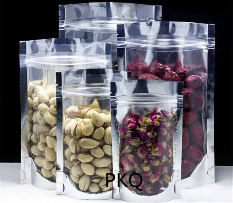 9 размеров молния стоячий мешок пищевой небольшой замок типа сумки из