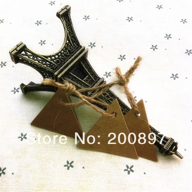 2016 рекламные бирки оптовая продажа маленькие Пустые из крафт бумаги в ретро