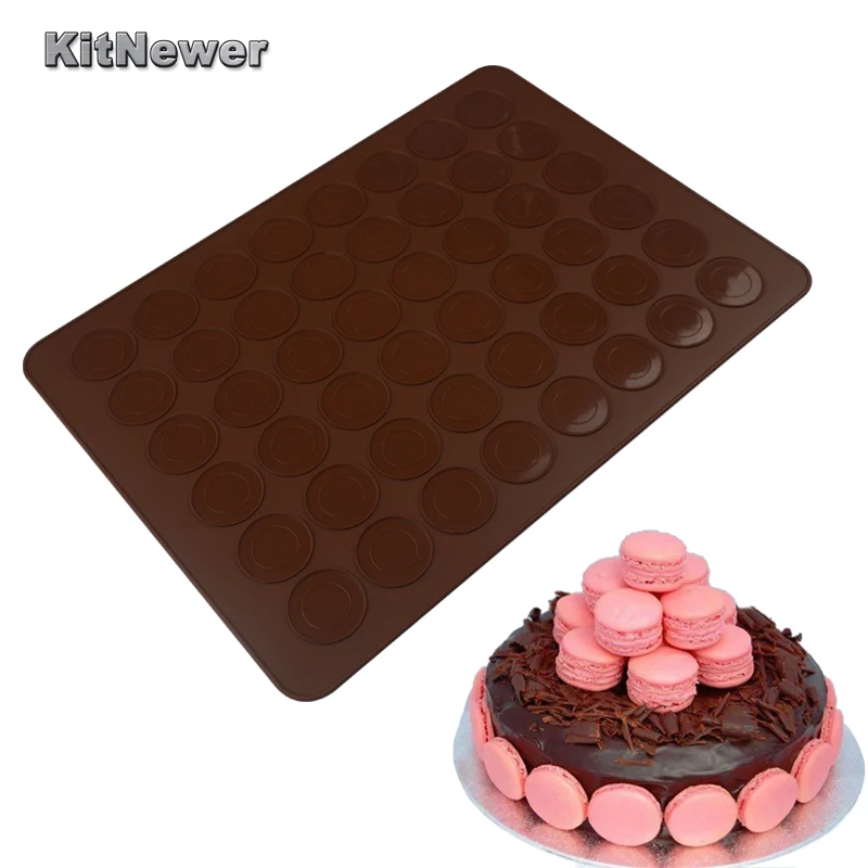 WALFOS силиконовые 48 полости кексы/миндаль круглые инструменты для выпечки выпечка