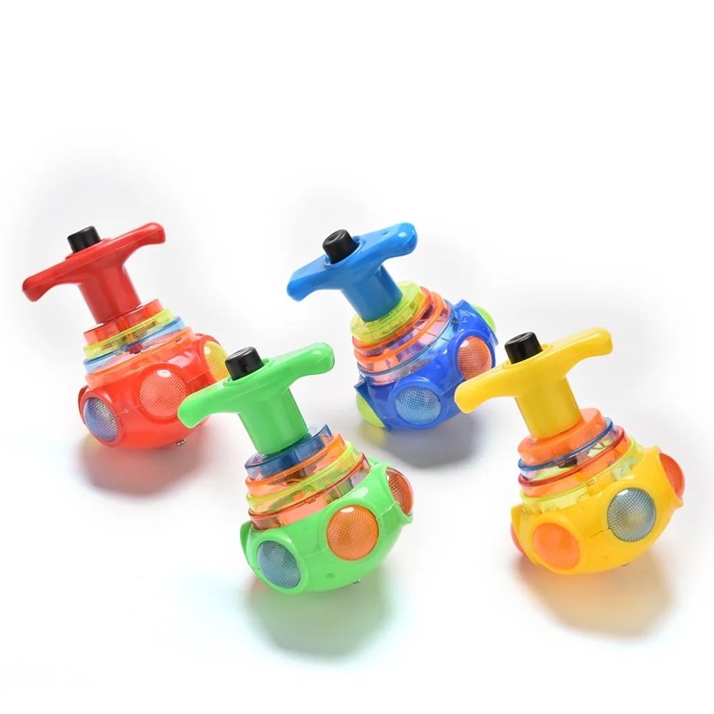 1 шт. новые детские игрушки легкие флеш-гироскоп веревочные вершины цветные