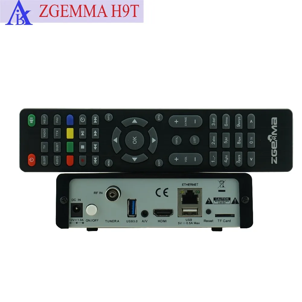 2 шт./лот низкая стоимость Quad-Core 4K приемник ZGEMMA H9T с одним DVB-T2/C Гибридный тюнер PIP IPTV