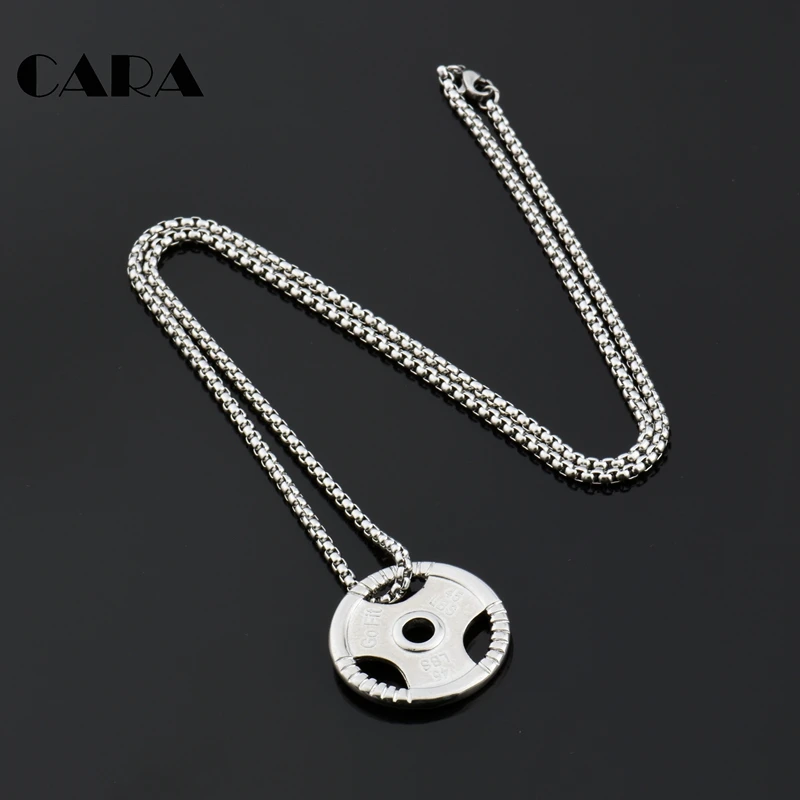 Новое поступление тонкой полированной тренажерный зал fittness кулон в форме гири 316L