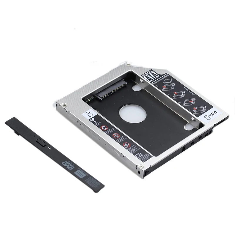 En Labs 2 5 дюймов SATA 2nd HDD/SSD жесткий диск к caddy лоток для 12 7 мм ноутбука универсальный