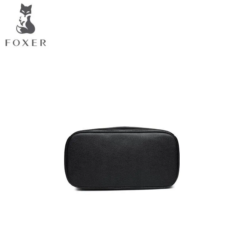FOXER Роскошная модная сумка через плечо кожаный первый слой из мягкой кожи рюкзак