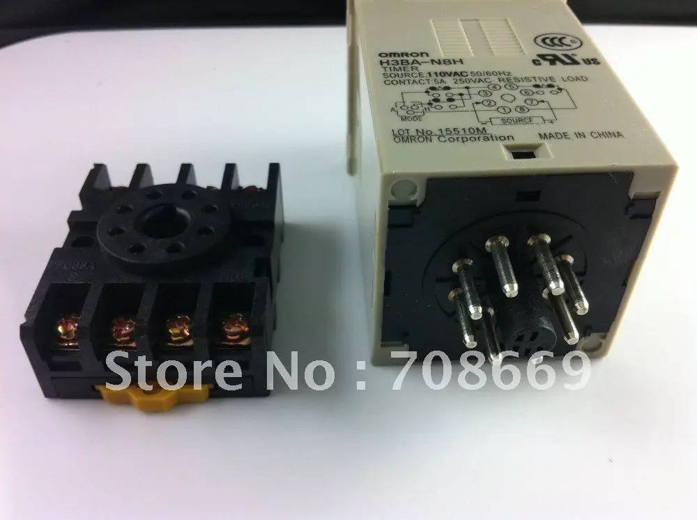 Многофункциональное реле времени H3BA N8H 8PIN 2NO 2NC AC220V|timer relay|multifunction timer relayomron time relay |
