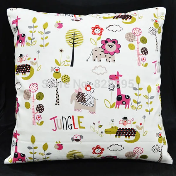 DA214 Детский рисунок печать класс чистый хлопок холст диван/Материал чехла