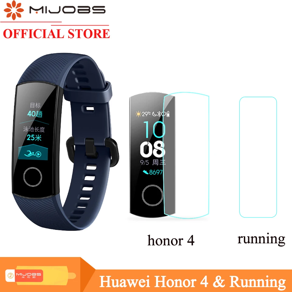 Mijobs мягкая TPU HD Ультра Защитная пленка для huawei Honor Band 4 5 браслет анти-шок защита экрана Honor Band 4 бег