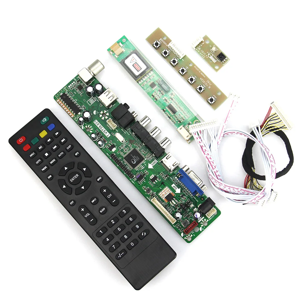 T. VST59.03 LCD/LED плата драйвера контроллера для LP154W01-A3 LTN154X3-L01 (ТВ + HDMI VGA CVBS USB) LVDS