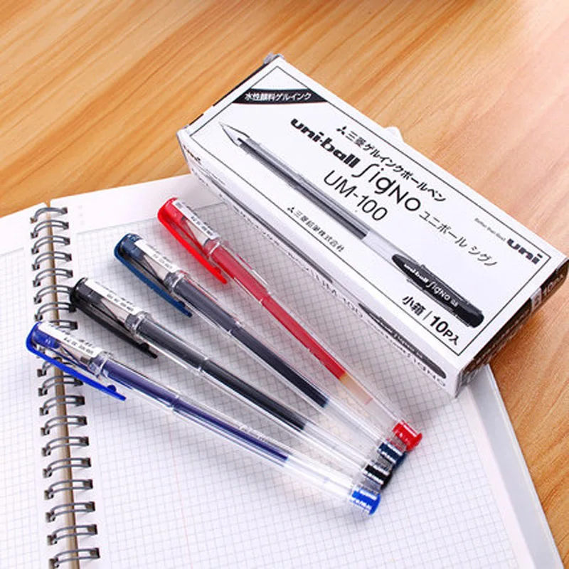 Япония UNI гелевая ручка Комбинации UM100 Мульти pack 0 5 мм черная Студент письменный