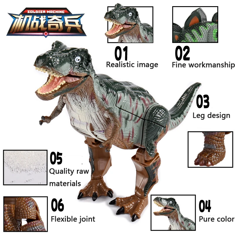 Игрушка динозавр робот деформационная модель игрушка фигурка игрушки