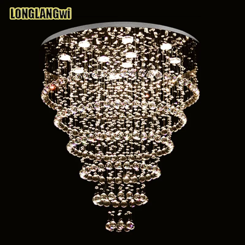 Новые светодиодный Светодиодные хрустальные люстры освещение лампа для