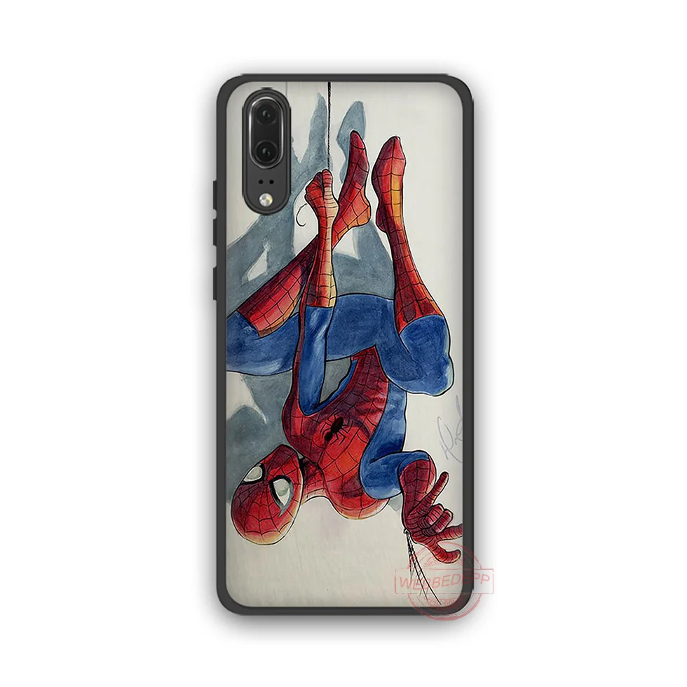 WEBBEDEPP чехол для телефона из ТПУ с человеком-пауком Huawei P10 P20 P30 Lite Pro Y6 Y7 prime 2018 Y9 2019 |