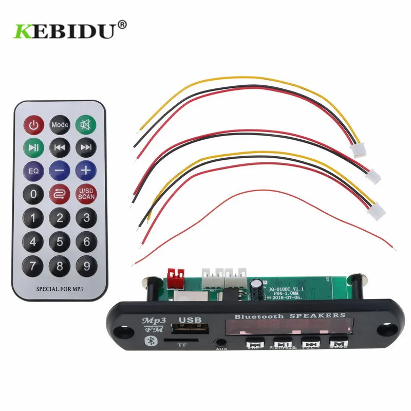 Автомобильный USB Bluetooth аудио модуль KEBIDU 5 в 12 В беспроводной 4 1 MP3 WMA декодер плата