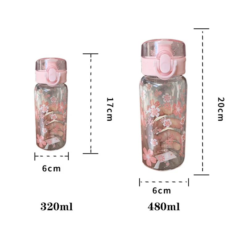 Детская стеклянная бутылка для воды Botella Cristal Agua Питьевая бутылка для воды Bouteille Verre
