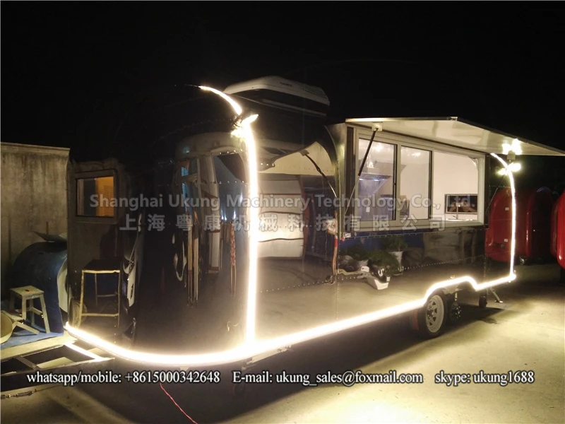 AST-210, 680 см, трейлер airstream из нержавеющей стали, подгонянный трейлер еды, передвижной кухонный грузовик еды