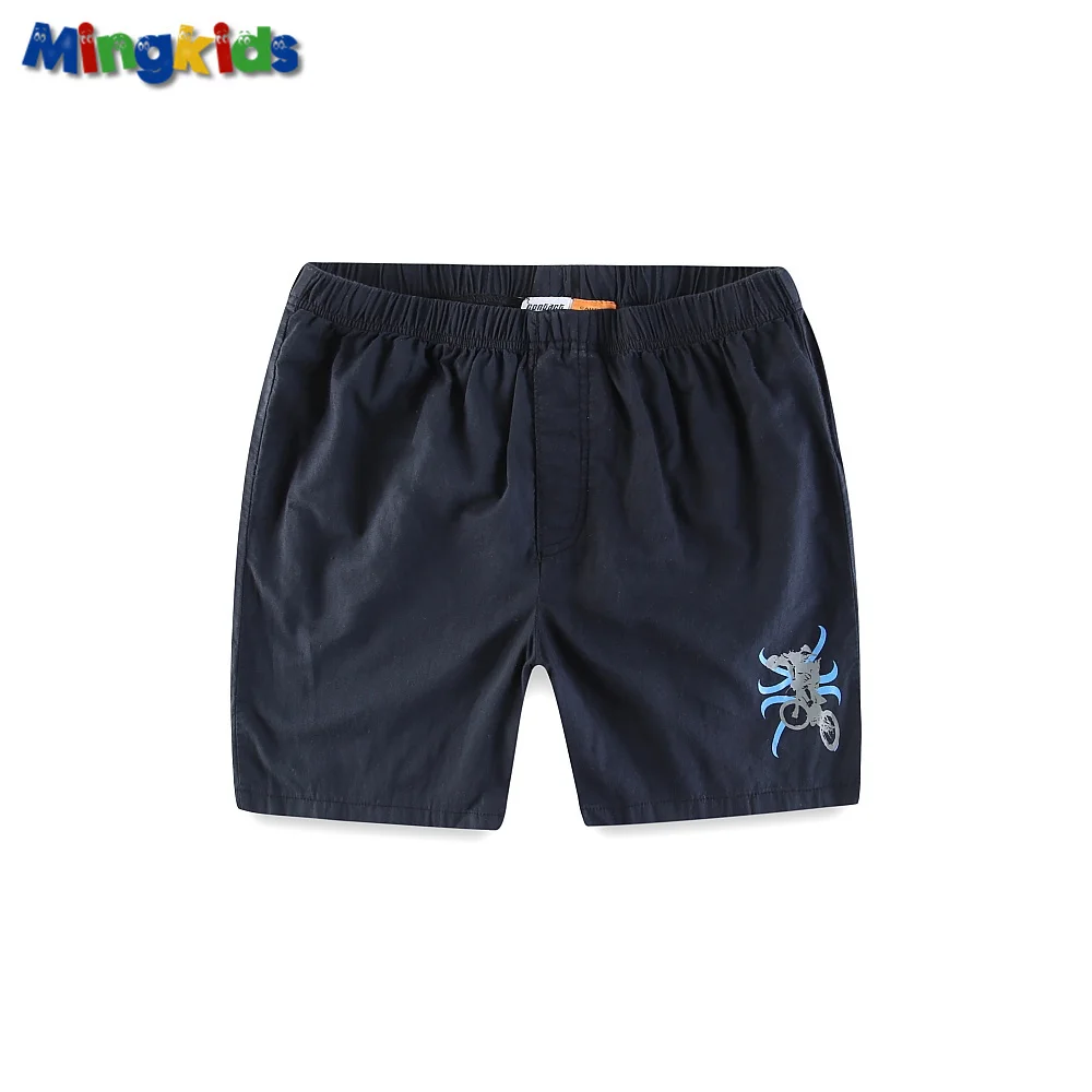 Mingkids/летние комплекты для мальчиков футболка+ короткие штаны хлопковые спортивные с буквенным принтом Экспорт Европа