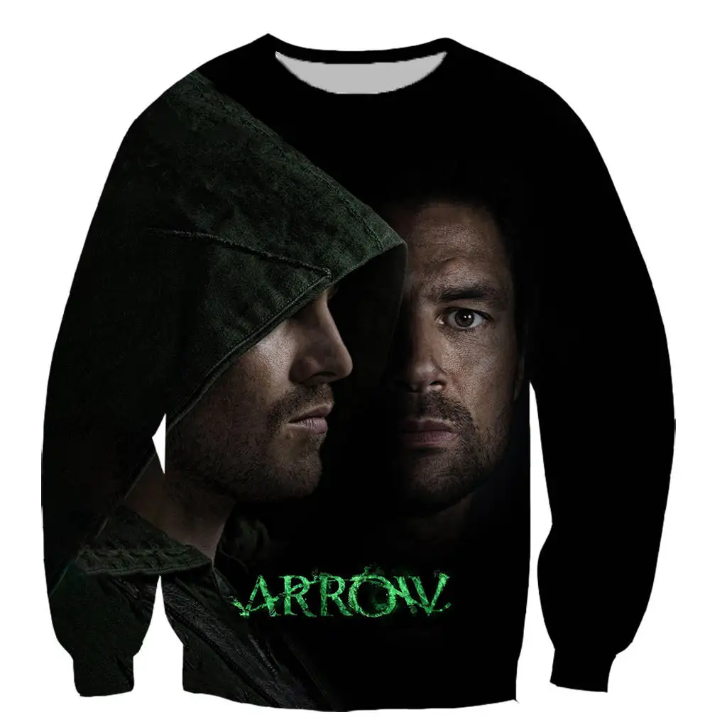 

Arrow men/women hoodies Harajuku Style men sweatshirts 3D printed Tracksuits Super Cool Moives Streetwear