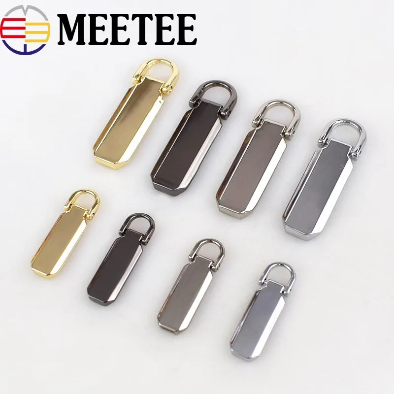 Meetee 2, 5 шт. в партии, 3#40/50/60/70 см Золотой металлический замок на молнии открытого типа "сделай сам" Сумка кошелек карман на молнии Одежда Аксессуары для зажигалок Zip застежки-молнии для шитья ZA041
