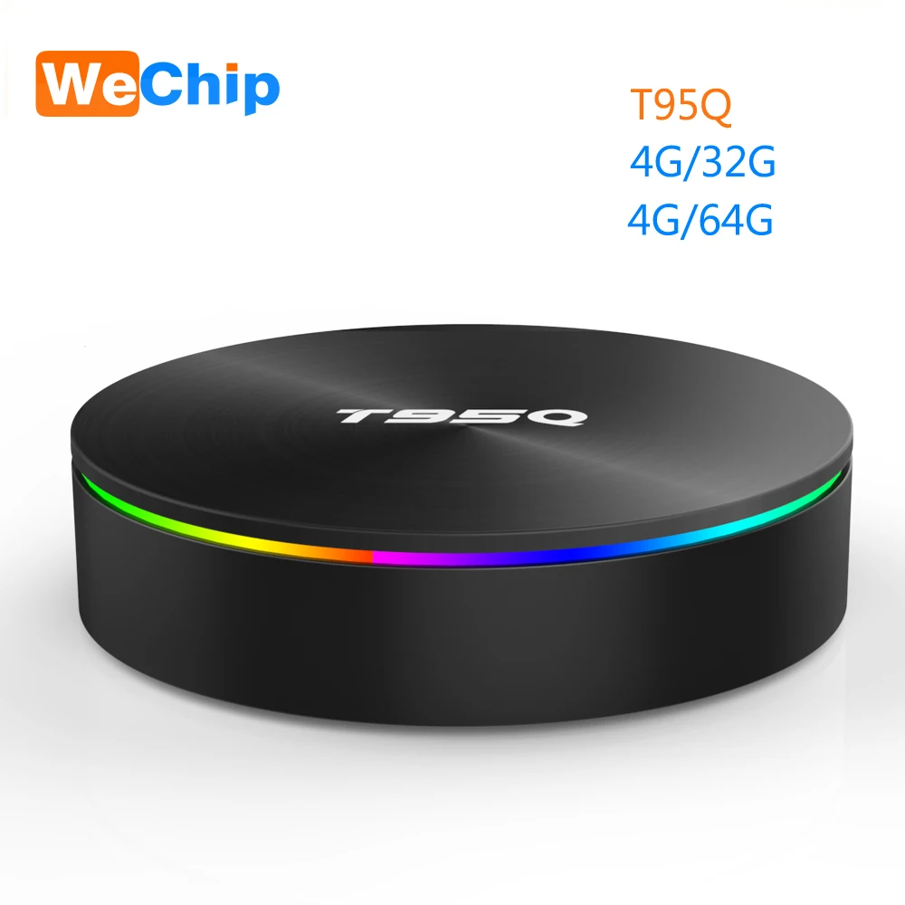 ТВ бокс Wechip T95Q 4G + 64G Android 9 0 LPDDR3 Amlogic S905X2 четырехъядерный 2 5 GHz Wifi BT4.1 1000 M H.265 4 K 32G