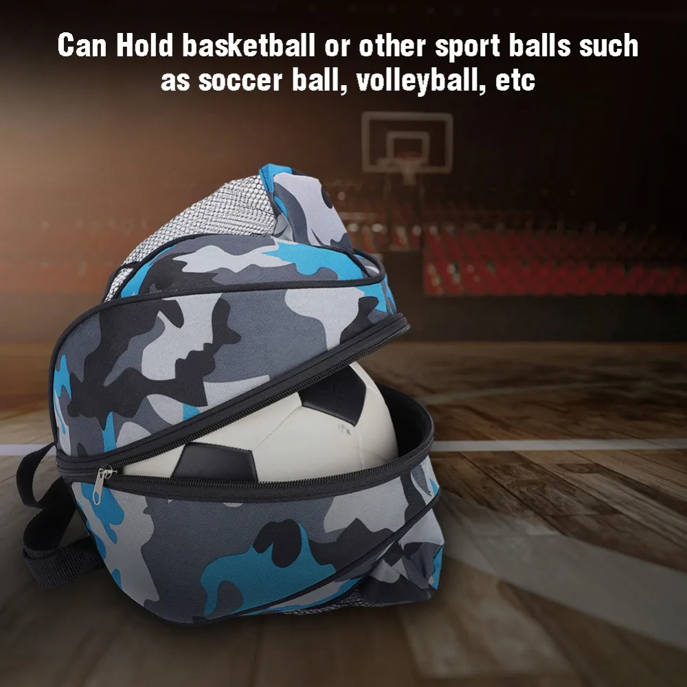 Universal Sport Bag Basketball Ball Football Volleyball Backpack Handbag Round Shape Adjustable Shoulder Strap Knapsacks Storage | Спорт и