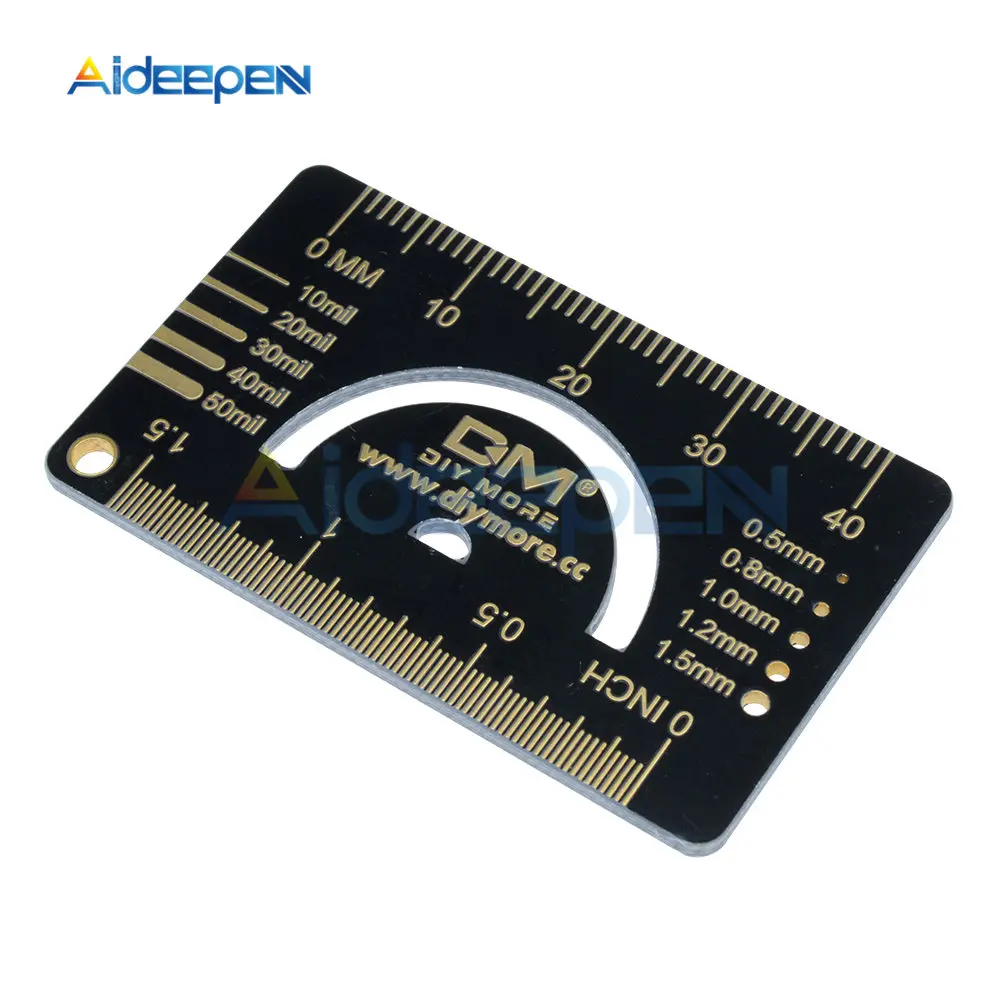 4 шт./компл. 4 каблуке 15 см, 20 см, 25 см Многофункциональный PCB линейка, измерительный инструмент резистор микросхема конденсатора IC диод поверхностного монтажа транзистор посылка