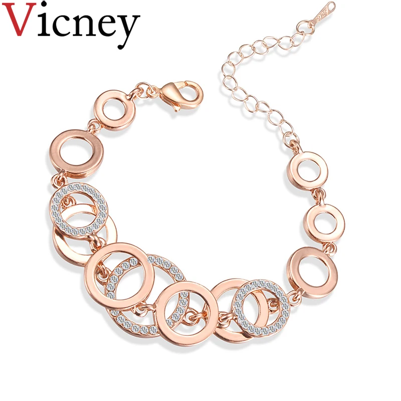Vicney 2019 новый высококачественный браслет с кристаллами классический мульти