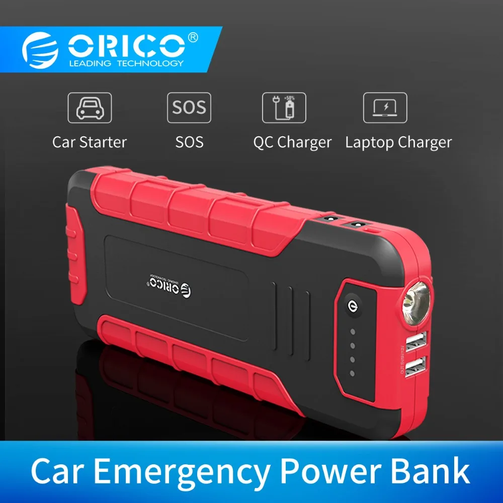 ORICO CS3 18000mAh Power Bank Многофункциональный QC3.0 внешний аккумулятор для автомобиля