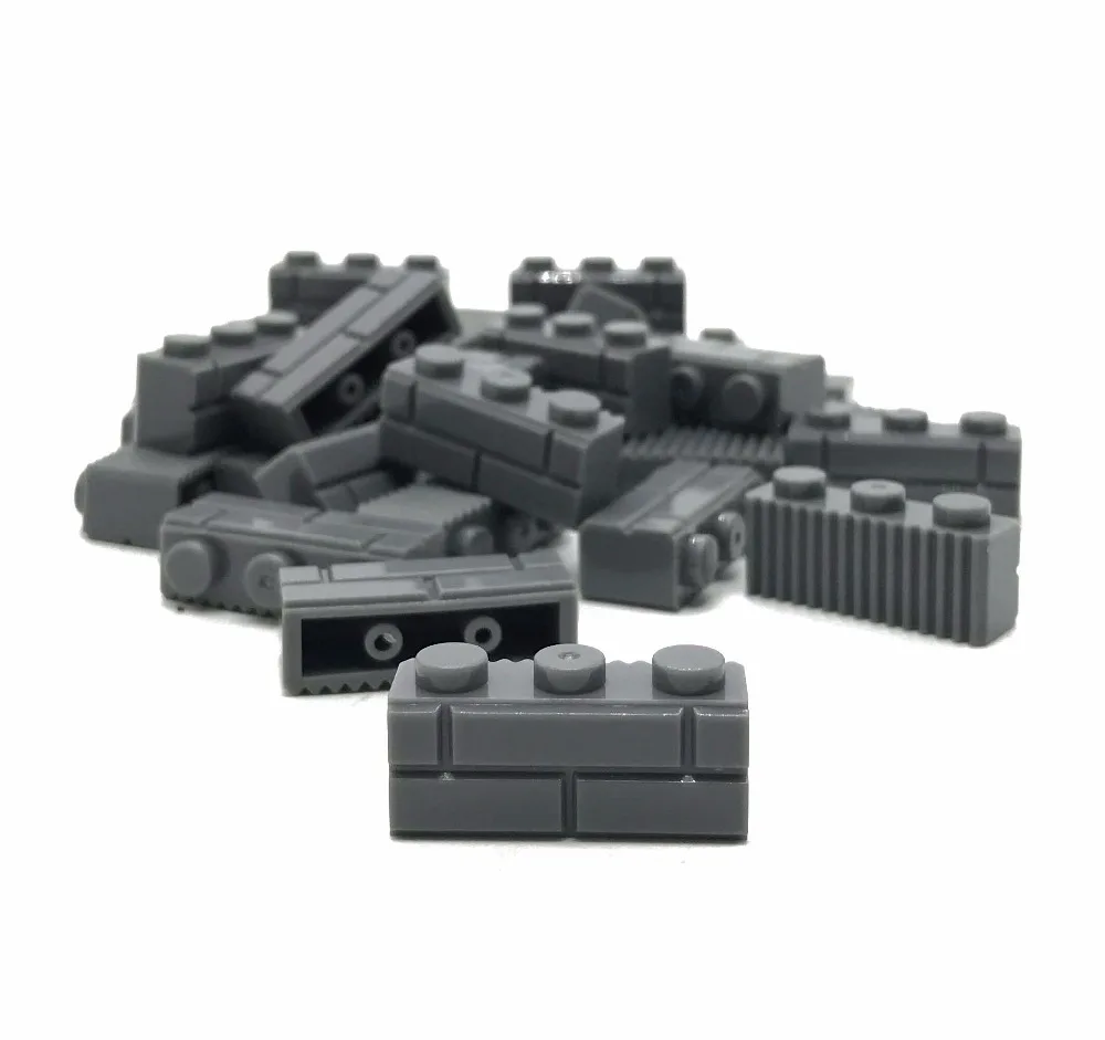 Детали для кирпича модифицированные 1x3 с кирпичной кладкой|bricks parts|blocks partsassembled