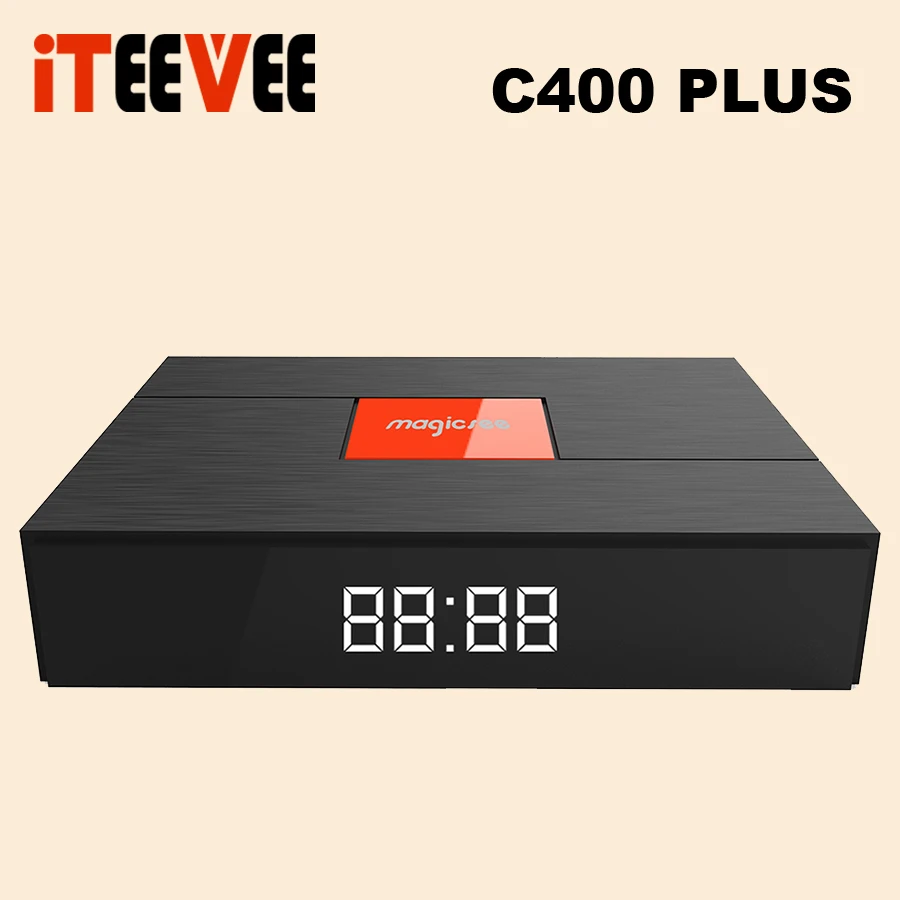 Magicsee C400 Plus Amlogic S912 Восьмиядерный ТВ-бокс 3+ 32 ГБ Android 4K Smart tv Box DVB-S2 DVB-T2 кабель двойной WiFi Smart медиаплеер